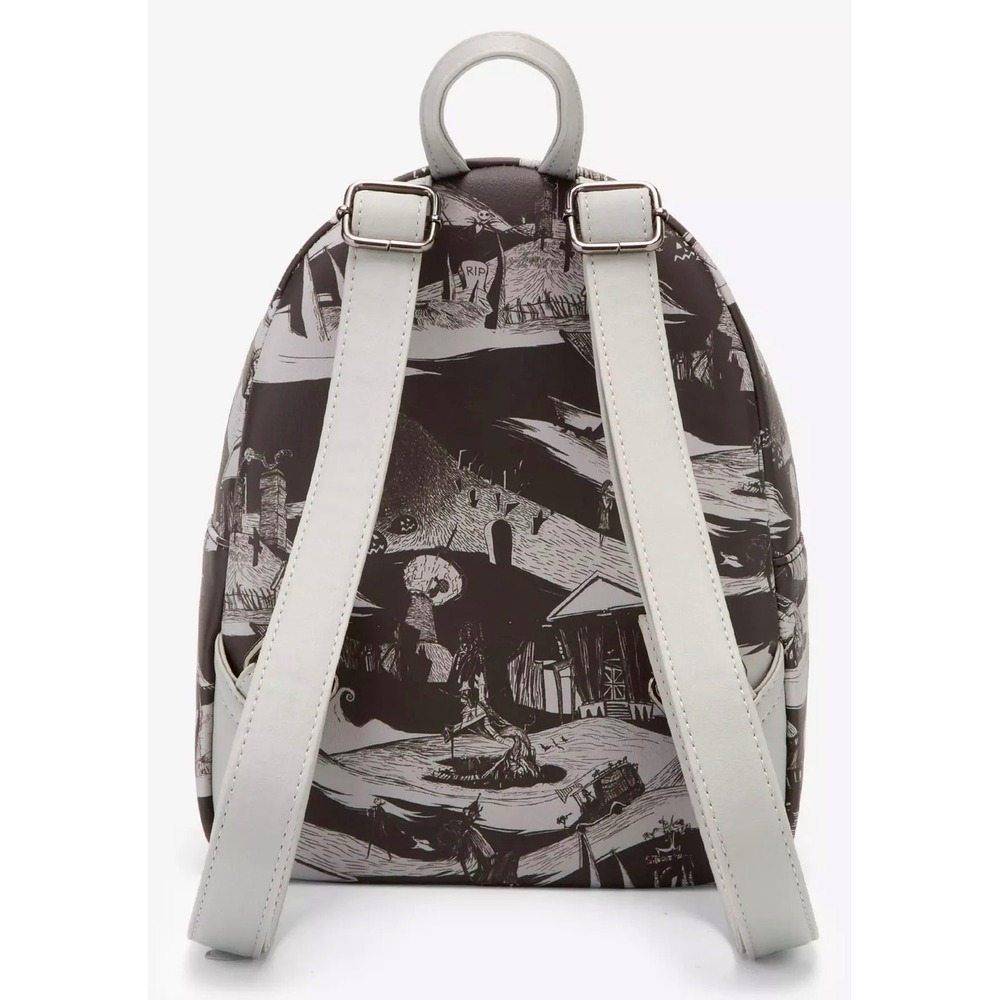 Loungefly Nightmare Before Christmas Jack Skellington Mini Backpack NWT Black - Picture 5 of 13